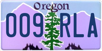 OR license plate 009RLA