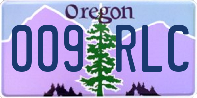 OR license plate 009RLC
