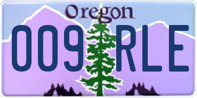OR license plate 009RLE