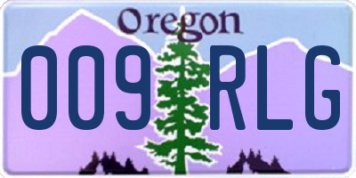 OR license plate 009RLG