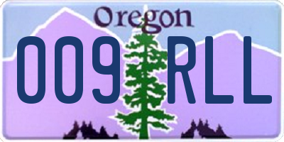 OR license plate 009RLL