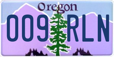 OR license plate 009RLN