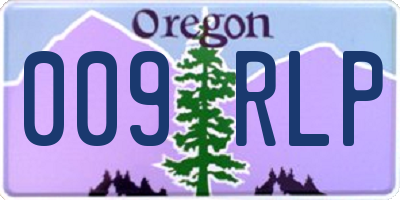 OR license plate 009RLP
