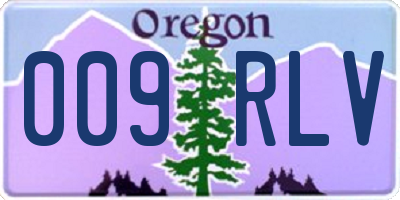 OR license plate 009RLV