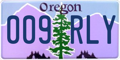 OR license plate 009RLY