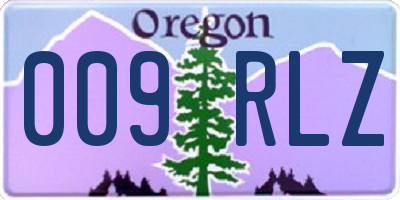 OR license plate 009RLZ