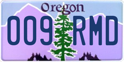 OR license plate 009RMD