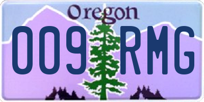 OR license plate 009RMG