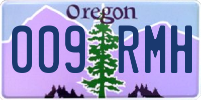 OR license plate 009RMH