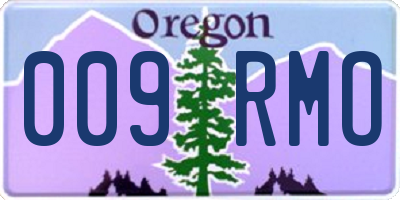 OR license plate 009RMO