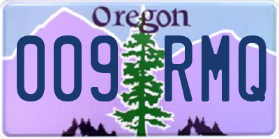 OR license plate 009RMQ