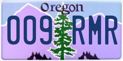 OR license plate 009RMR