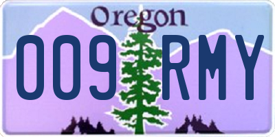 OR license plate 009RMY