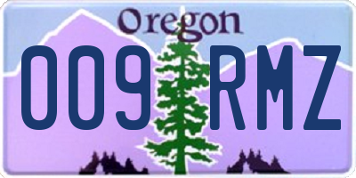 OR license plate 009RMZ