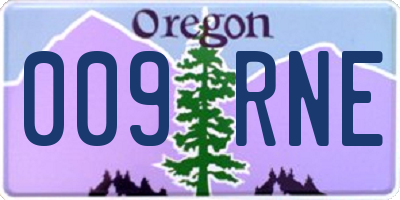 OR license plate 009RNE