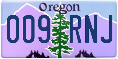 OR license plate 009RNJ
