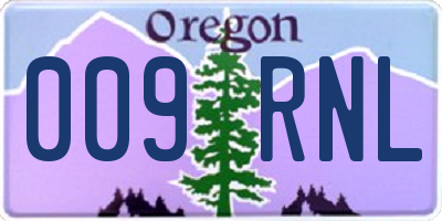 OR license plate 009RNL