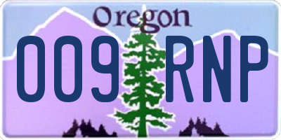 OR license plate 009RNP
