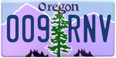 OR license plate 009RNV