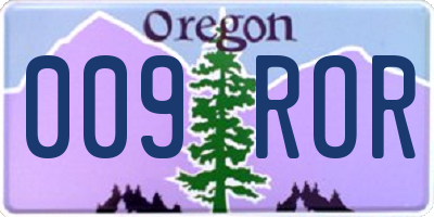 OR license plate 009ROR