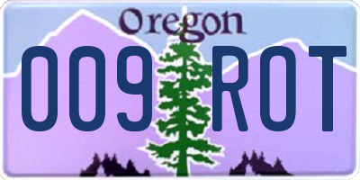 OR license plate 009ROT