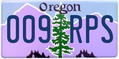 OR license plate 009RPS