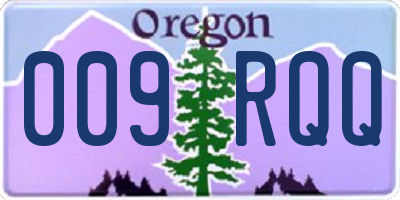 OR license plate 009RQQ