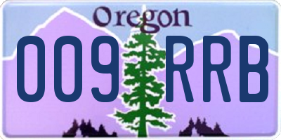 OR license plate 009RRB