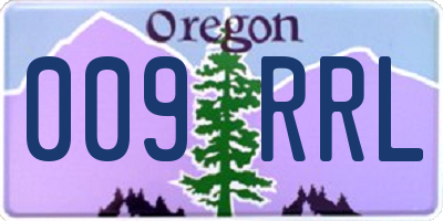OR license plate 009RRL