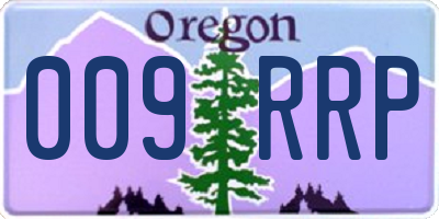 OR license plate 009RRP