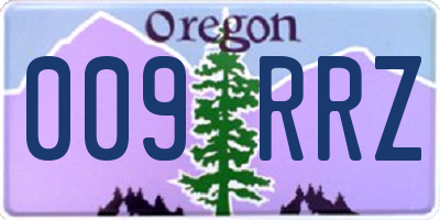 OR license plate 009RRZ