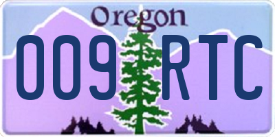 OR license plate 009RTC