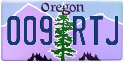 OR license plate 009RTJ