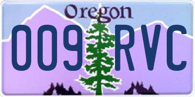 OR license plate 009RVC