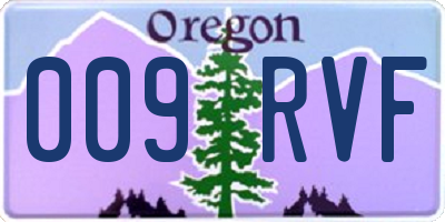 OR license plate 009RVF