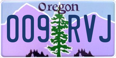 OR license plate 009RVJ