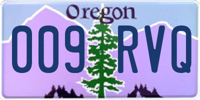 OR license plate 009RVQ
