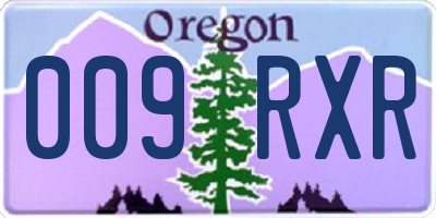 OR license plate 009RXR