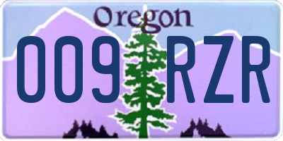 OR license plate 009RZR