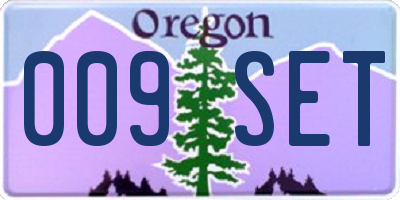 OR license plate 009SET