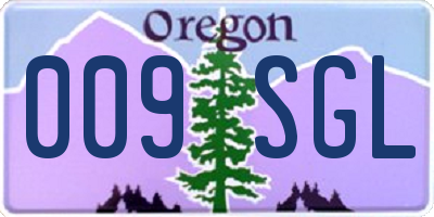 OR license plate 009SGL