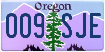 OR license plate 009SJE