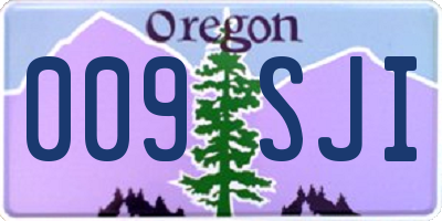 OR license plate 009SJI