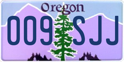 OR license plate 009SJJ
