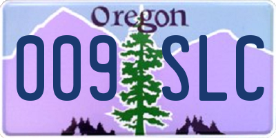 OR license plate 009SLC