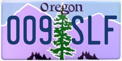OR license plate 009SLF