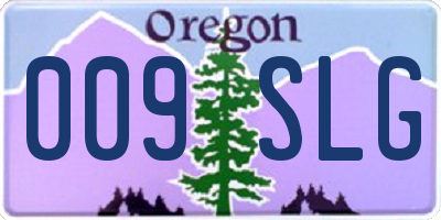 OR license plate 009SLG