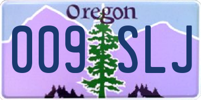 OR license plate 009SLJ