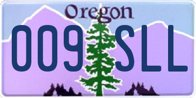 OR license plate 009SLL