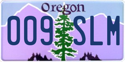 OR license plate 009SLM